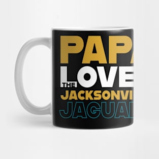 Papa Loves the Jacksonville Jaguars Mug